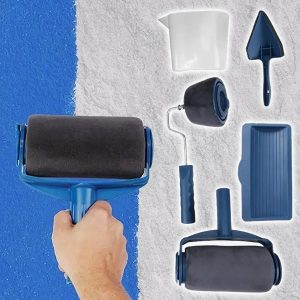 Professional Paint Roller Kit with 6 Tools, Large & Small Rollers, Adjustable Handle, No-Drip Design | PRIMEPAINTER