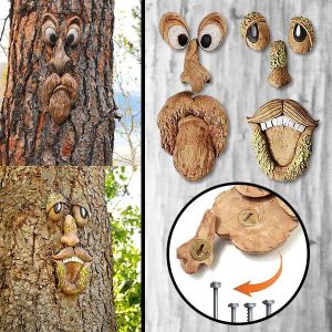 Aia dekoratsioon, vana naeratav mees | SCULPTURE