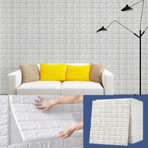 (5 tk) 3D-mustriga isekleepuv telliskivitapeet | BRICKSBY