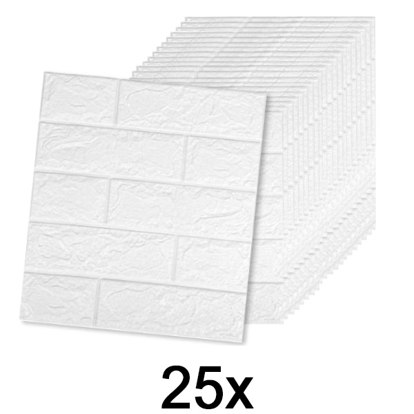 5x (5 tk) 3D-mustriga isekleepuv telliskivitapeet | BRICKSBY