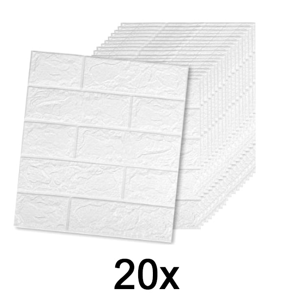 4x (5 tk) 3D-mustriga isekleepuv telliskivitapeet | BRICKSBY