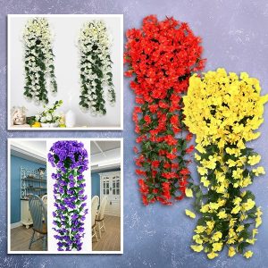 Elutruu kunstlik rippuv lillekimp | HANGROSE